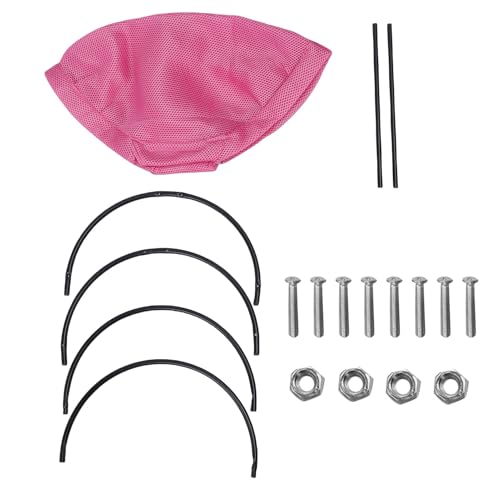 GLOGLOW Atmungsaktives Katzen-Hängematte-Bett für Haustiere, Hängematte, Erhöht, Kitty-Schlafbett mit Abnehmbarem Wasch Barem Netz für Katzen Im Innenbereich Bis zu 30 Lbs (red) von GLOGLOW