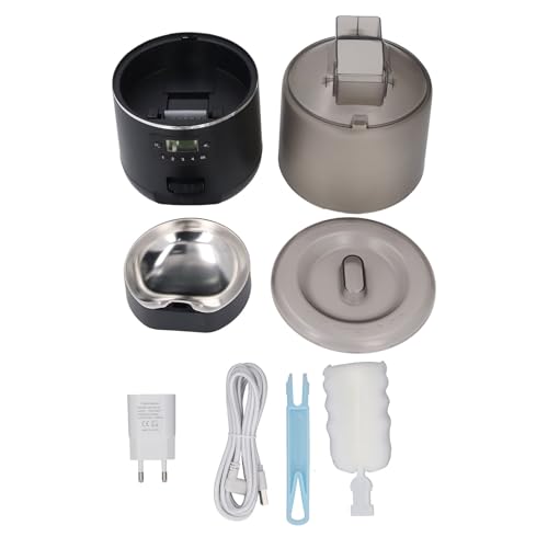 GLOGLOW Automatische Haustier -Feeder, Transparente Automatische Katzenfuttermittel mit Frische Erhaltung Edelstahl 4L TEILED PET Smart Control Foodspender für Hunde Katzen (EU-Stecker) von GLOGLOW
