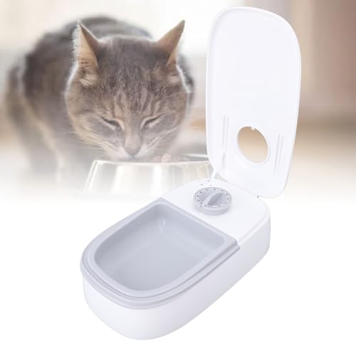 GLOGLOW Automatischer Haustierfutter, Timer Pet Feeder -Lebensmittelspender mit Unabhängigen Fächern Einzelschalen -Timer -Haustier -Feeder für Trockene und Feuchte Lebensmittel (2) von GLOGLOW