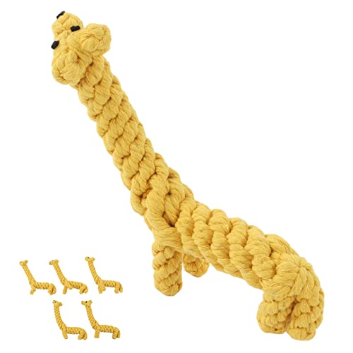 GLOGLOW Baumwollseilknoten Welpenspielzeug, Kauen 5 Stück Baumwollseilknoten Hundespielzeug Zahnreinigung für Hunde von GLOGLOW