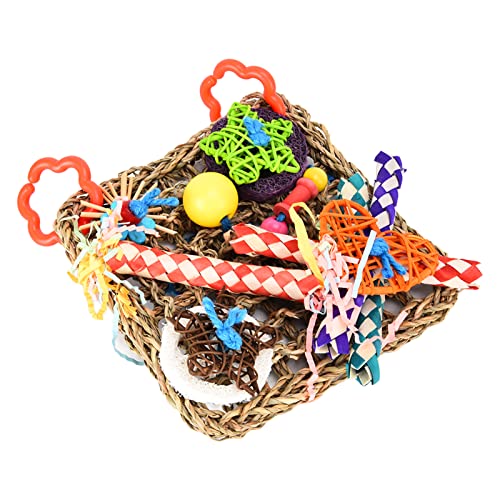 GLOGLOW Buntes Luffa-Kletternetz-Spielzeug für Kleine und Mittelgroße Vögel, Attraktives Kau- und Futterspielzeug für Sittiche, Graupapageien, Mini-Aras und Kakadus GLOGLOW Buntes Luffa-Kletternetz-Spielzeug für Kleine und Mittelgroße Vögel, Attraktives Kau- und Futterspielzeug für Sittiche, Graupapageien, Mini-Aras und Kakadus von GLOGLOW