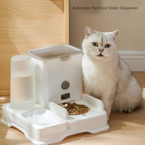 GLOGLOW Cat Dog Dog Food -Wasserspender mit Großer Kapazität, Doppelte Schüssel Automatische Haustier -Feeder für Haushalte mit Haustieren mit Zeitgesteuerten Fütterungssystemen Leicht GLOGLOW Cat Dog Dog Food -Wasserspender mit Großer Kapazität, Doppelte Schüssel Automatische Haustier -Feeder für Haushalte mit Haustieren mit Zeitgesteuerten Fütterungssystemen Leicht von GLOGLOW