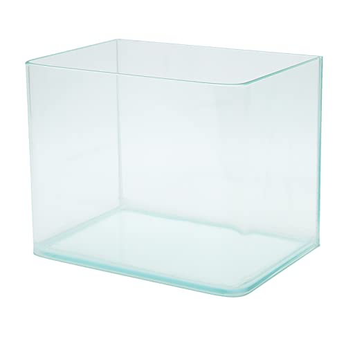 GLOGLOW Clear High Definition Aquarium Fish Tank Desktop Wohnzimmer mit Biege Plastiktechnologie für Kristallbeobachtung ohne Blasen oder Kleber (Kleine Größe (15x10in)) von GLOGLOW