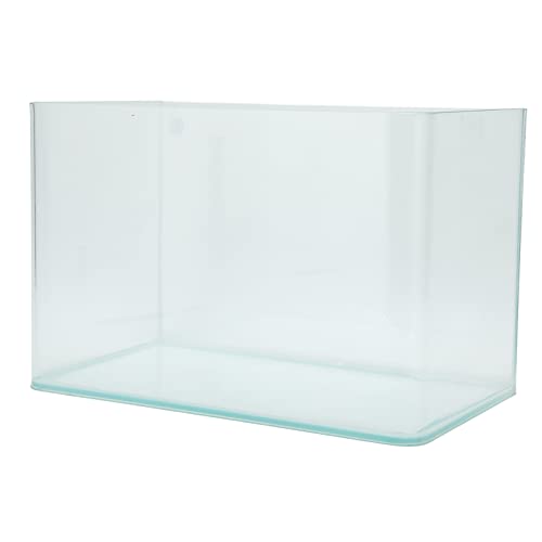 GLOGLOW Clear High Definition Aquarium Fish Tank Desktop Wohnzimmer mit Biege Plastiktechnologie für Kristallbeobachtung ohne Blasen oder Kleber (Mittelgroß (18x12in)) von GLOGLOW