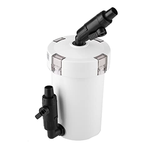 GLOGLOW Externer Kanisterfilter, Hoher Fluss Niedriger Rausch -Aquariumfilter mit Pumpe für Süßwassersalzwasser für Riffpflanze -Marine (603 ohne Wasserpumpe und Zubehör) von GLOGLOW