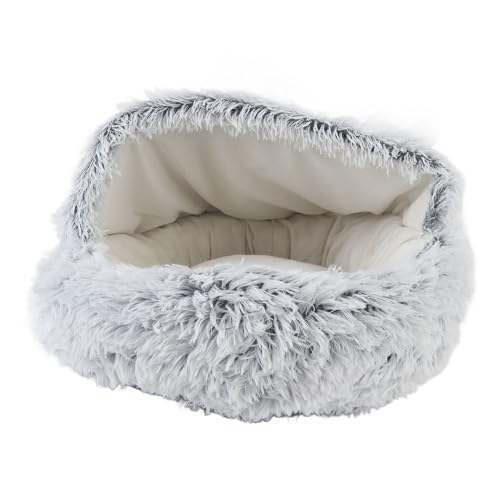 GLOGLOW Gemütliches und Weiches, Halbgeschlossenes, Rundes Katzen- und Hundehöhlenbett für Hunde und Katzen Im Herbst und Winter mit Wärmespeicherndem, Abnehmbarem Design (Glatter GLOGLOW Gemütliches und Weiches, Halbgeschlossenes, Rundes Katzen- und Hundehöhlenbett für Hunde und Katzen Im Herbst und Winter mit Wärmespeicherndem, Abnehmbarem Design (Glatter von GLOGLOW