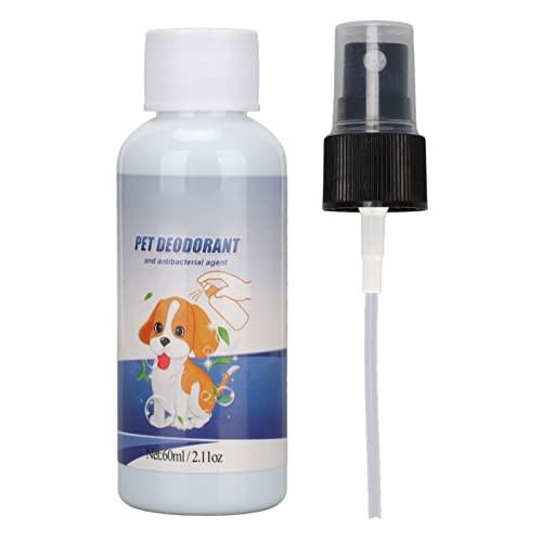 GLOGLOW Haustier-Deodorant, 60 Ml Haustier-Deodorant-Spray Effektive Entfernung von Haustier-Urin-Geruch Haustier-Deodorant-Spray für Katzen und Hunde von GLOGLOW