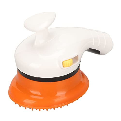 GLOGLOW Hundebadebürste, Einfach zu Installierende Duschkopfbürste für Haustiere, Multifunktionaler Ergonomischer Griff mit Schalter Zur Reinigung (Orange) von GLOGLOW