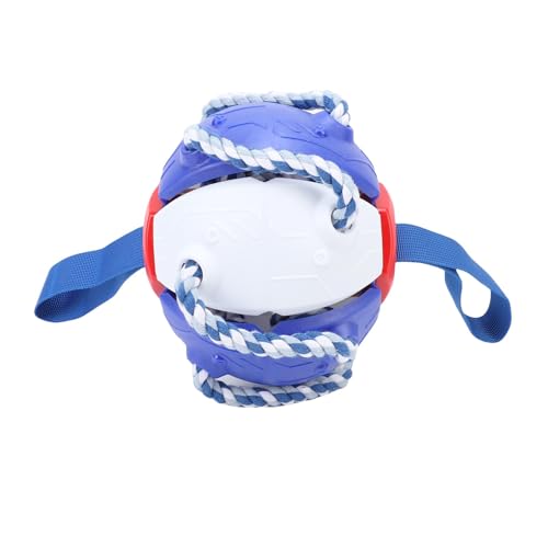 GLOGLOW Hundeball mit Seil, Kauenspielzeug für Haustiere Tragen Gegen Interaktives Hundeballspielzeug für Training Im Freien Spielübung Mentale Stimulation (Blue) von GLOGLOW