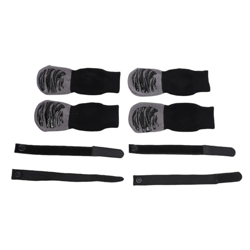 GLOGLOW Hundesocken Nicht -Slip -Regen -Proof -Haustier Socken Fußschutz für Kleine Mittelhunden Katzen mit Anti -Schlupf -Griff Traktionskontrolle Dehnbarer Manschette Bequemes (L) von GLOGLOW