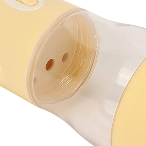 GLOGLOW Hundewasserflasche, Auslaufsicherer Cartoon-tragbarer Wasserspender für Hunde, Angemessene Flaschenkrümmung für den Außenbereich (Gelb) von GLOGLOW
