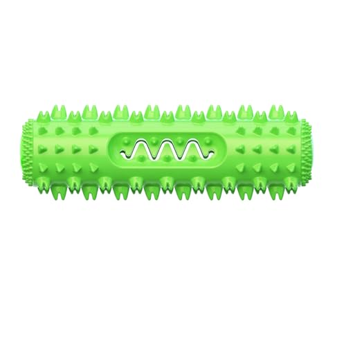 GLOGLOW Interaktives Kauspielzeug für Hunde, Zahnbürste, Quietschendes Kauspielzeug für Haustiere mit Zahnfleischmassage, Stabilisierende Basis für die Zahnreinigung (Green) von GLOGLOW