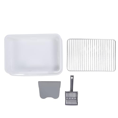 GLOGLOW Katzenstrauderbox, Vielseitig Minimalistische Design Katzenratschachtel mit Schalldämpfer Edelstahl Rack Anti Spritzer Stilvoller Look Cat Toilette für Kleine Mittelgroße Katzen GLOGLOW Katzenstrauderbox, Vielseitig Minimalistische Design Katzenratschachtel mit Schalldämpfer Edelstahl Rack Anti Spritzer Stilvoller Look Cat Toilette für Kleine Mittelgroße Katzen von GLOGLOW