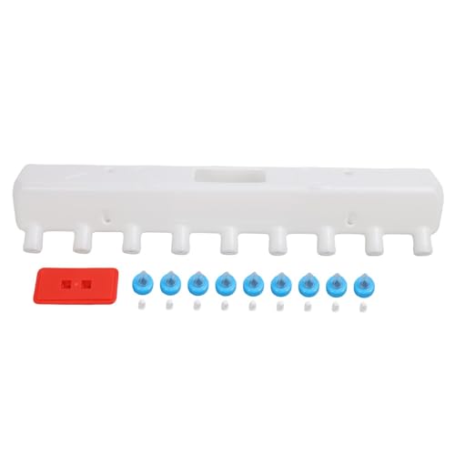 GLOGLOW Lammfleischmilch -Feeder -Geräte, 9 Brustwarzen Design Lammbeschaffungsausrüstung Tierfleischmilchmilch Fütterungstool ABS Lammfutter für Ferkelziegenkalb von GLOGLOW