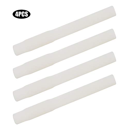GLOGLOW Melk-Kurzrohr, Praktisches Melkmaschinenzubehör, Melkbecher-Set-Teile, Wiederverwendbares, Lebensmittelechtes Gummi-Kurzrohrrohr (Weiße Kurze Milchschläuche (4 in Einer Packung)) von GLOGLOW