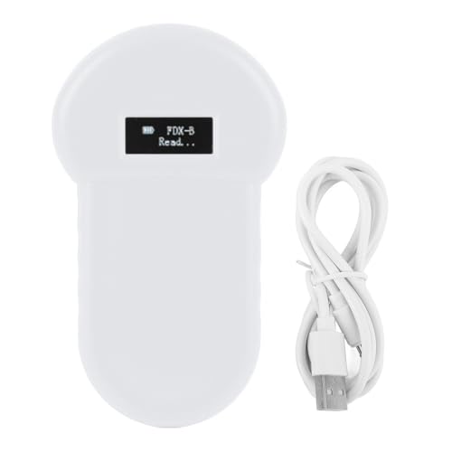 GLOGLOW Mikrochip-Lesegerät für Haustiere, 134,2 kHz mit USB, lädt mit hoher Empfindlichkeit, multifunktionales Haustier-Chip-Lesegerät für Hunde, Katzen von GLOGLOW