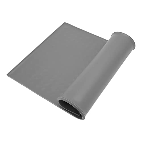 GLOGLOW Pet Bowl Pad, Protect Floor Silicone Cover Futterunterlage für Wasser für Hunde (Grau) von GLOGLOW
