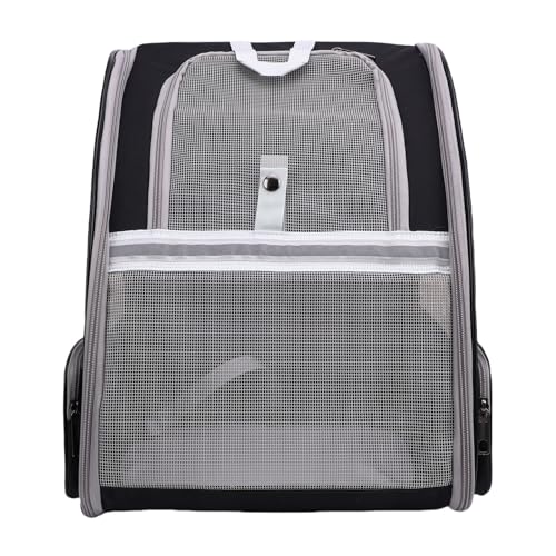 GLOGLOW Pet Carrier -, Faltbare Multifunktionale Tragbare Haustier -Reiseträger mit Atmungsaktiven Maschenpaneele für Kleine Mittelgroße Große Hunde Katzen (Black) von GLOGLOW