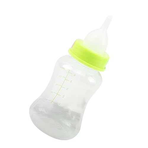 GLOGLOW Pet Nursing Bottle Kit, 150 Ml Tragbares Kätzchen -Flaschen -Kit mit 2 Ersatznippeln Waschbar Wiederverwendbares Weiches Welpe Pflege -Feeder -Set für Welpenkätzchen (Green) von GLOGLOW