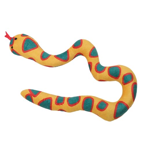 GLOGLOW Snake Cat Toy Spielzeug Interaktiver Katzen -Schlangenspielzeug mit Katzenminze, Kauenspielzeug für Zähne Putzen Innenkatzen Plüsch Bissfestigkeit Simuliertes Beutespielzeug für Kätzchen von GLOGLOW