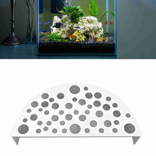 GLOGLOW Wassermann Tunnel von Garnelenzüchtungshöhlen, Dekoration der Statue der Hohlheizplätze, Langfristiger Plastik, 11,8 X 5,9 X 2,5 cm, Ideal für Besitzer von Fischfischen (White) von GLOGLOW