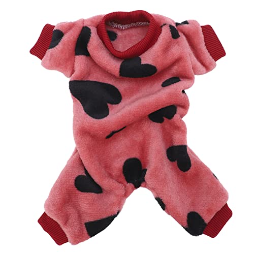 GLOGLOW Weicher Hundepyjama, Hund Winterkleidung Warm Coral Velvet Hundekostüm Welpen Fleece Overalls Mantel für Kätzchen Doggy von GLOGLOW