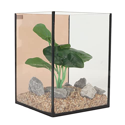 Glas-Aquarium-Kit, Mini-Kompakt, Genial, Sicher, Geräuscharm, Wasserwechsel-Aquarium-Kit, Innovative Silent Glass Aquarium Desktop-Dekoration für Tischplatte von GLOGLOW