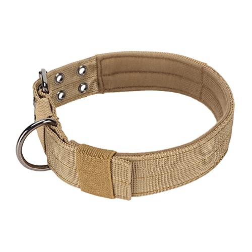 Haustierhalsband, Sicherheitskomfortables Hundehalsband für Militärisches Training, Verstellbar für zu Hause (M) von GLOGLOW