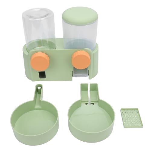 Haustiernahrung Wasserspender, Große Kapazität Smart Dual Bowl Tiernahrung Wasserspender Multifunktional Hängende Automatische Selbstfütterung und Wasserer für Hunde Katzen Haustiernahrung Wasserspender, Große Kapazität Smart Dual Bowl Tiernahrung Wasserspender Multifunktional Hängende Automatische Selbstfütterung und Wasserer für Hunde Katzen von GLOGLOW