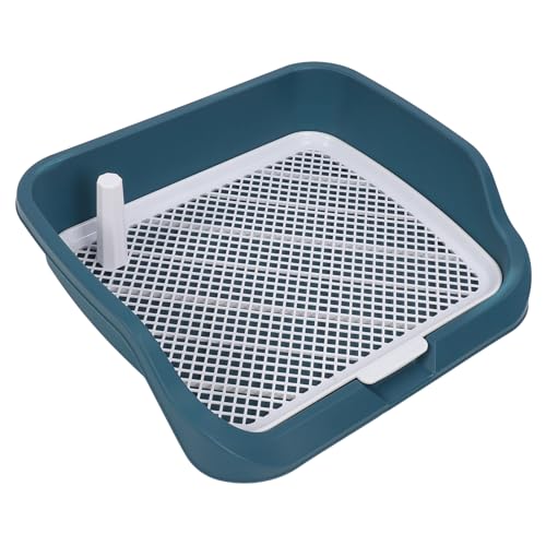 Hundetöpfchen-Tablett, Kleine Hunde-Welpentoilette, Abnehmbare, Waschbare Hundetöpfchen-Trainingstoilettenschale mit Spritzwand für den Innenbereich, Töpfchentraining, 21,3 X Hundetöpfchen-Tablett, Kleine Hunde-Welpentoilette, Abnehmbare, Waschbare Hundetöpfchen-Trainingstoilettenschale mit Spritzwand für den Innenbereich, Töpfchentraining, 21,3 X von GLOGLOW