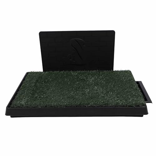 Hundetrainingstablett, Hundetoilette für den Innenbereich, Auslaufsichere Konstruktion, Toilettentrainingstabletthalter, Hundegras-PIPI-Pad, Hundegras-Töpfchentablett mit (Große Hundetrainingstablett, Hundetoilette für den Innenbereich, Auslaufsichere Konstruktion, Toilettentrainingstabletthalter, Hundegras-PIPI-Pad, Hundegras-Töpfchentablett mit (Große von GLOGLOW