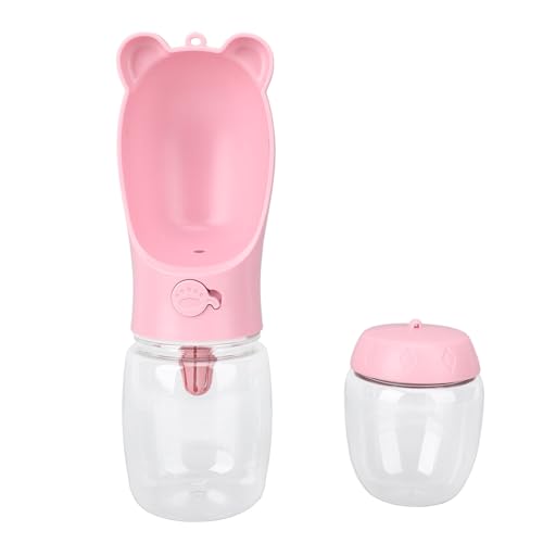 Hundwasserflasche, Tragbarer Haustierwasserspender mit Lebensmittelbehälter Multifunktionales Reisetaschen Wasserflasche für Gehenswanderung Im Freien (GLOGLOWgs2guf8y54-13) von GLOGLOW