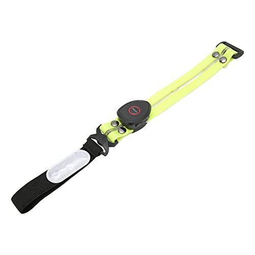 Nachtsicherheits-Leuchtband, Wasserdichtes LED-Armband, Wiederaufladbar, EIN-Knopf-Steuerung, 3 Beleuchtungsmodi, Hohe Stromversorgungskapazität Zum Gehen (Grün) von GLOGLOW