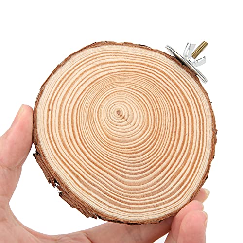 Natürlicher Holz -Papageien -Barsch -Plattform für Kleine Sittiche, Cockatiels, Hamster, Bestehend aus Baumstamm, Vogel, Haustierplattform (5-6) (6-8) von GLOGLOW