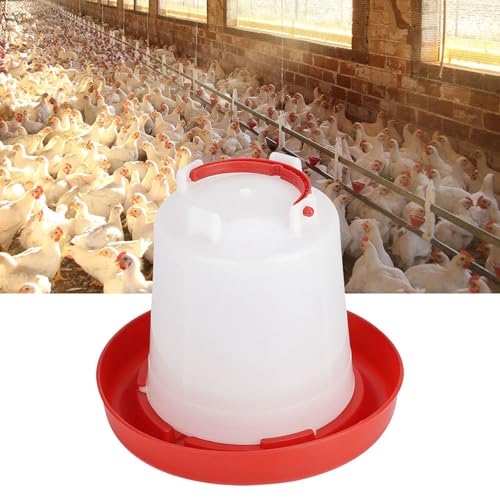 PP-Material, 10 Stück, Automatischer Hühner-, Geflügel-, Hühnertränke-Tränker, Futterspender, Wassereimer für Einfache Reinigung (GLOGLOWi4uw8f9q7d-12) von GLOGLOW