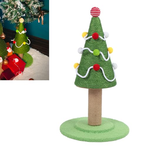 GLOGLOW Weihnachts-Katzenbaum-Kratzbaum, Sisal, Schützt Möbel, Stabile Struktur, Katzenkratzer, Robuste Konstruktion für Aktives Spielen, Fördernde Bindung (Groß: 40 x 65 cm / 15,7 x GLOGLOW Weihnachts-Katzenbaum-Kratzbaum, Sisal, Schützt Möbel, Stabile Struktur, Katzenkratzer, Robuste Konstruktion für Aktives Spielen, Fördernde Bindung (Groß: 40 x 65 cm / 15,7 x von GLOGLOW