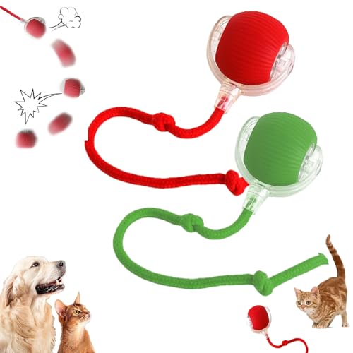 GLSAYZU Interaktives Katzenspielzeug, Smart Cat Ball Spielzeug, Automatischer Rollball Katzenspielzeug, Chewie Viraler Rollball, 360°Smart Automatisches Rollen für Indoor Große Kleine Katzen & Hunde GLSAYZU Interaktives Katzenspielzeug, Smart Cat Ball Spielzeug, Automatischer Rollball Katzenspielzeug, Chewie Viraler Rollball, 360°Smart Automatisches Rollen für Indoor Große Kleine Katzen & Hunde von GLSAYZU
