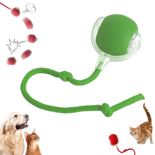 GLSAYZU Interaktives Katzenspielzeug, Smart Cat Ball Spielzeug, Automatischer Rollball Katzenspielzeug, Chewie Viraler Rollball, 360°Smart Automatisches Rollen für Indoor Große Kleine Katzen & Hunde von GLSAYZU