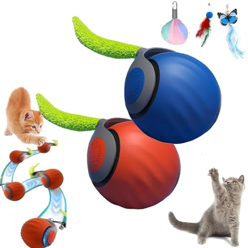 GLSAYZU Speedy Tail Katzenspielzeug, Speedy Tail 2.0, Interaktives Katzenspielzeug für Indoor-Katzen, Speedy Tail 2.0 Automatisch Beweglicher Katzenspielzeugball, Smart Katzenspielzeug für GLSAYZU Speedy Tail Katzenspielzeug, Speedy Tail 2.0, Interaktives Katzenspielzeug für Indoor-Katzen, Speedy Tail 2.0 Automatisch Beweglicher Katzenspielzeugball, Smart Katzenspielzeug für von GLSAYZU