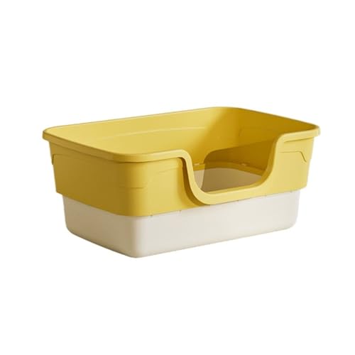 GLigeT Katzentoilette, offene Katzentoilette, abnehmbare Katzentoilette, verdickte Anti-Splash-Katzentoilette, leicht zu reinigende Katzentoilette, Haustierbedarf, Katzentoilette, Gelb GLigeT Katzentoilette, offene Katzentoilette, abnehmbare Katzentoilette, verdickte Anti-Splash-Katzentoilette, leicht zu reinigende Katzentoilette, Haustierbedarf, Katzentoilette, Gelb von GLigeT