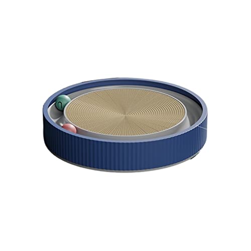 GLigeT Kratzbretter für Katzen, rund, mit Ball, multifunktionales Spielzeug, Katzenkratzer, lustig, kann Nest für Katzen ersetzen, Blau GLigeT Kratzbretter für Katzen, rund, mit Ball, multifunktionales Spielzeug, Katzenkratzer, lustig, kann Nest für Katzen ersetzen, Blau von GLigeT