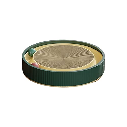 GLigeT Kratzbretter für Katzen, rund, mit Ball, multifunktionales Spielzeug, Katzenkratzer, lustig, kann Nest für Katzen und Katzen ersetzen, Grün GLigeT Kratzbretter für Katzen, rund, mit Ball, multifunktionales Spielzeug, Katzenkratzer, lustig, kann Nest für Katzen und Katzen ersetzen, Grün von GLigeT