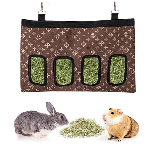 Meerschweinchen Häschen Heu Feeder Tasche Kaninchen Heu Feeder Hängend 600D Oxford Stoff Lagerung Heu Feeder Tasche für Kaninchen Schwein Hamster Kleintiere von GLocKi