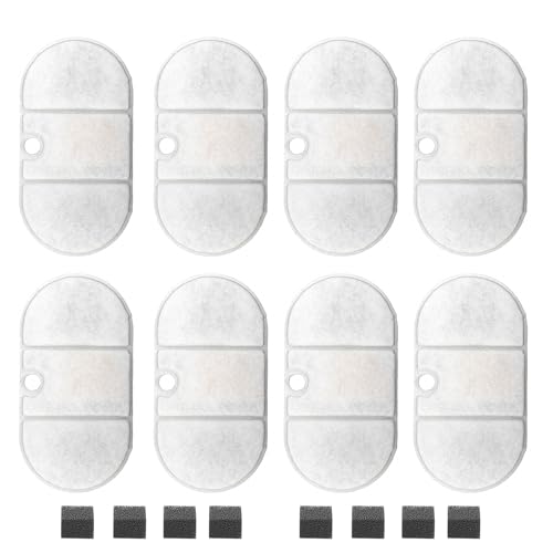 GMBYLBY 4 Packersatzfilter Bieten Erfrischendes Wasser Für PET Brunnen Optimieren Sie Ihre Haustier Trinkroutine Wasserbrunnenfilter Austausch von GMBYLBY