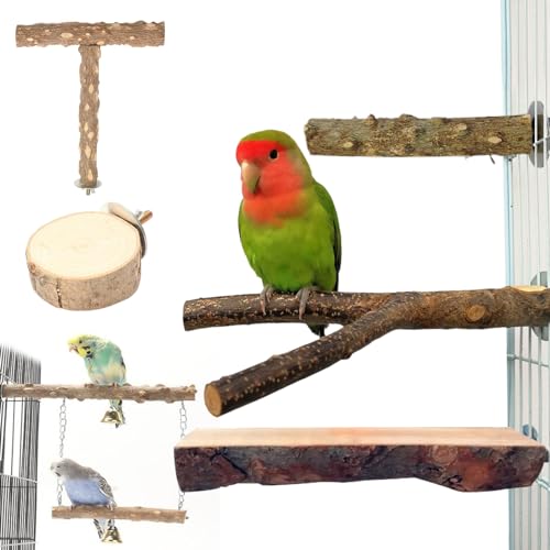 GMBYLBY 6 Stück Multifunktionale Vogelzweige Bieten Bequemen Ruhe Und Unterhaltungsraum Für Vögel Perfekt Für Zoohandlungen Papageienständer Spielzeug Vogelleiter Barschkäfig Naturholzständer GMBYLBY 6 Stück Multifunktionale Vogelzweige Bieten Bequemen Ruhe Und Unterhaltungsraum Für Vögel Perfekt Für Zoohandlungen Papageienständer Spielzeug Vogelleiter Barschkäfig Naturholzständer von GMBYLBY