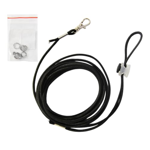 Ausbruchsichere Leine für Papageien, Vögel, mit Kordelverschluss, elastische Metall-Knöchelringe, Haustiertraining Ausbruchsichere Leine für Papageien, Vögel, mit Kordelverschluss, elastische Metall-Knöchelringe, Haustiertraining von GMBYLBY