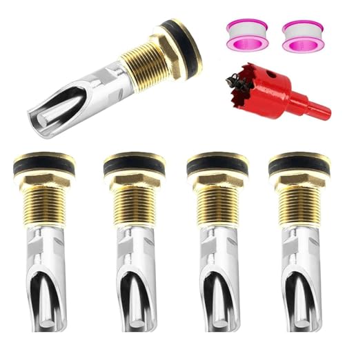 GMBYLBY 5pcs Edelstahl Schweine Waterer Nippel Für Schweine Und Ziege Mit Messingwassertanks Und Klebeblöhre von GMBYLBY