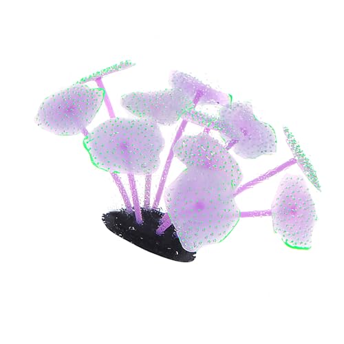 GMBYLBY Aquarium Decors Pflanzenschmuck Farbenfrohe Wasserpflanzentanks Landschaftsbau Leuchten Dunklen Künstlichen Pilz Aussehen Künstliche GMBYLBY Aquarium Decors Pflanzenschmuck Farbenfrohe Wasserpflanzentanks Landschaftsbau Leuchten Dunklen Künstlichen Pilz Aussehen Künstliche von GMBYLBY