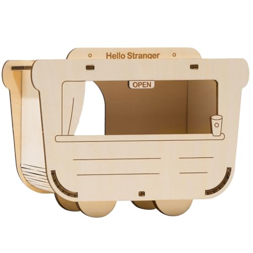 GMBYLBY Kleines Holzhaus Handgefertigtes Pet House Cage Accessoires Bettzeug Hamster Versteckspielhaus Für Rennmäuse Haustier Hamster Spielzeug GMBYLBY Kleines Holzhaus Handgefertigtes Pet House Cage Accessoires Bettzeug Hamster Versteckspielhaus Für Rennmäuse Haustier Hamster Spielzeug von GMBYLBY