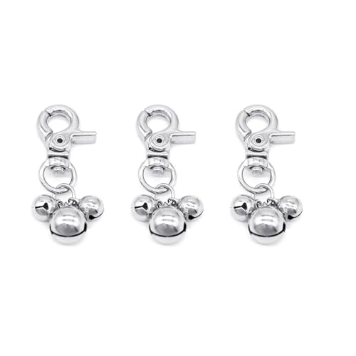 GMBYLBY Louddog Kragen Glocken Haustierkragen Zauber Jinglebells Anhänger Katzenclip Für Nachtaktivität Zubehör 3pcs Haustier Bells Accessoires von GMBYLBY
